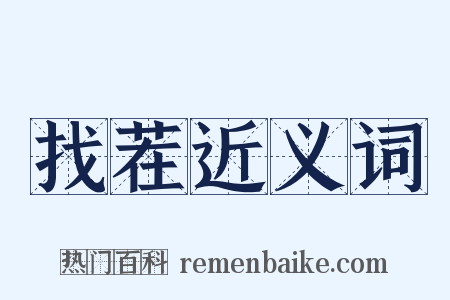 找茬近义词是什么意思的图片